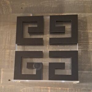 Givenchy Black Geometric Logo Display